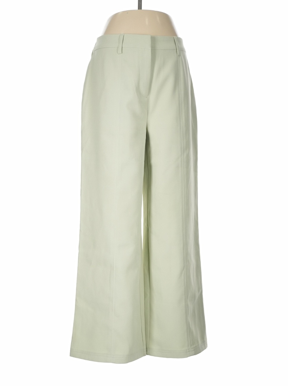 Avec Les Filles Tailored High-Waist Pants in Light Sage